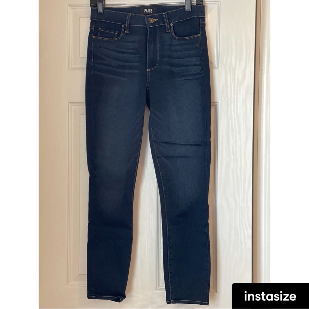 Paige Hoxton High Rise Cropped Skinny Jeans